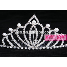 fashion pearl princess real diamond bridal tiaras